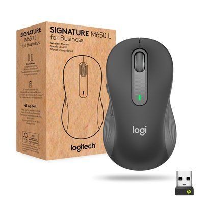 Мишка Logitech Signature M650 L Wireless Mouse for Business Graphite (910-006348) 910-006348 фото