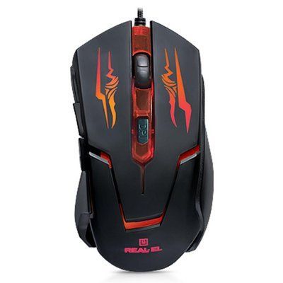 Мышка REAL-EL RM-520 Gaming, black RM-520 Gaming, black фото