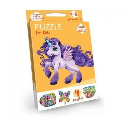 Дитячі пазли "Єдиноріг" фіолетовий Dankotoys_143196 фото