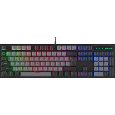 Клавиатура GamePro MK105B LED Blue Switch USB Black (MK105B) MK105B фото