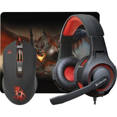 Мишка Defender Devourer MHP-006 kit mouse+mouse pad+headset (52006) 52006 фото