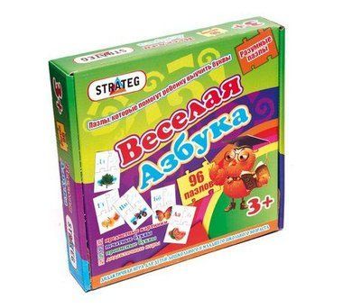 Розвиваюча гра-пазли "Весела абетка" Strateg_18389 фото