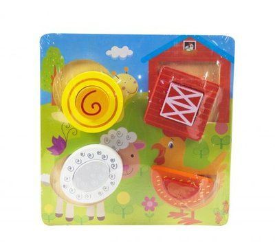 Дерев'яна рамка-вкладиш "Ферма" toysi_56522 фото