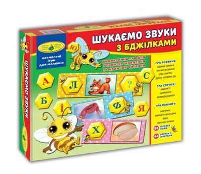 Игра "Пчелки. Ищем звуки" Київська фабрика іграшок_128620 фото