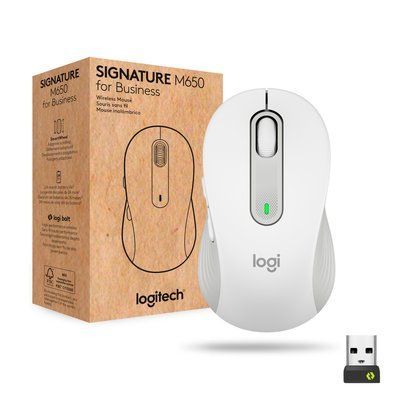 Мишка Logitech Signature M650 L Wireless Mouse for Business Off-White (910-006349) 910-006349 фото