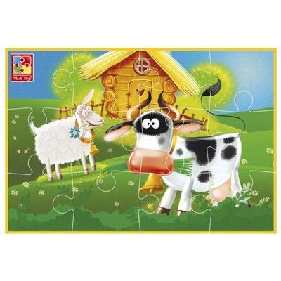 Гра розвиваюча Vladi Toys мʼякі пазли А5 Малюк зможе "Ферма" Vladi Toys_221860 фото