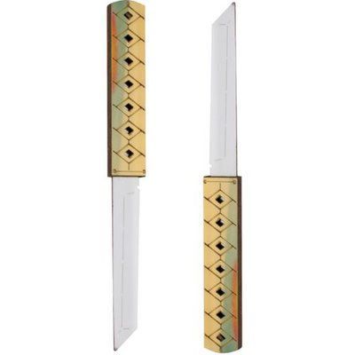 Сувенирные ножи "DOUBLE TANTO GOLD", дерево Сувенир-Декор_215377 фото