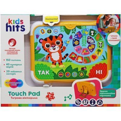 Планшет "Touch Pad: Тигровая викторина" (укр) Kids hits_231057 фото