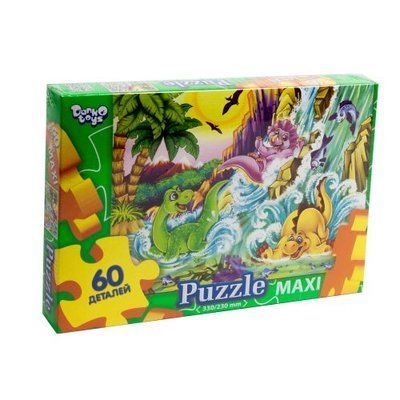 Пазли Maxi "Динозаври", 60 елементів Dankotoys_55856 фото
