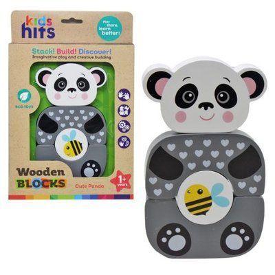 Деревянная игрушка "Wooden Block: Панда", 4 элемента Kids hits_217748 фото