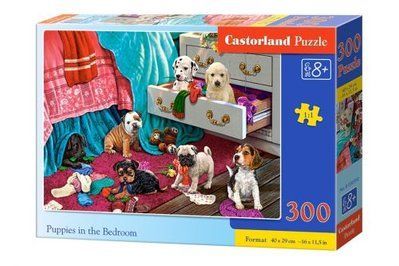 Пазли "Цуценята в спальні", 300 елементів Castorland_121350 фото