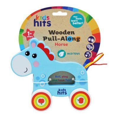 Деревянная игрушка-каталка "Wooden Pull-Along: Лошадка" Kids hits_217760 фото