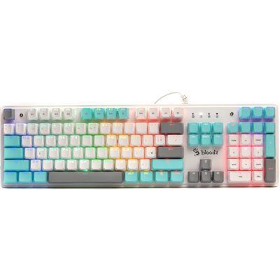 Клавіатура A4Tech Bloody S510R RGB BLMS Switch Red USB Icy White (Bloody S510R Icy White) Bloody S510R Icy White фото