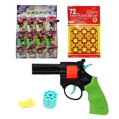 Револьвер з пістонами та кульками (12 шт) toysi_202751 фото