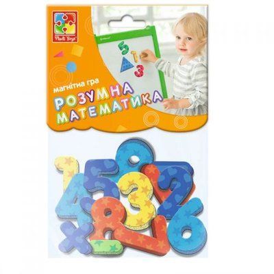 Магнитная игра "Цифры и геометрические фигуры" (укр) Vladi Toys_111317 фото