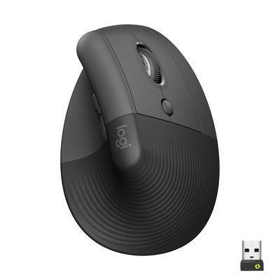 Мишка Logitech Lift Vertical Ergonomic Wireless/Bluetooth Graphite (910-006473) 910-006473 фото