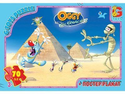 Пазли "Оггі та кукарачі: Єгипет", 70 ел Gtoys_116955 фото