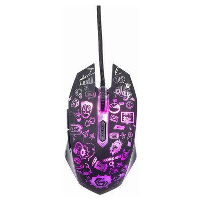 Мишка Gembird MUS-6B-GRAFIX-01 USB Black (MUS-6B-GRAFIX-01) MUS-6B-GRAFIX-01 фото