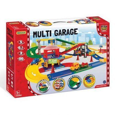 Паркинг с трассой "Play Tracks Garage", 61 деталь, 9,1 метров Wader_199597 фото